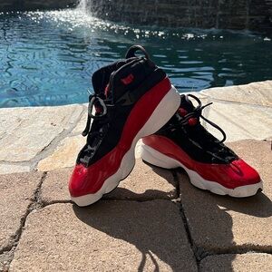 Youth Jordan 6 Rings Fitness Red shoes